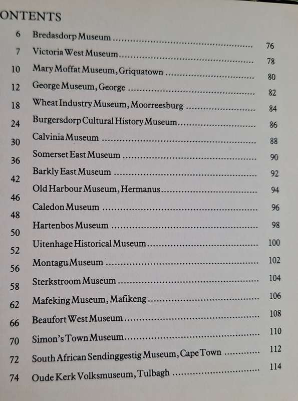 Museums of the Cape: A Guide to the Province- Aided Museums of the Cape 1982