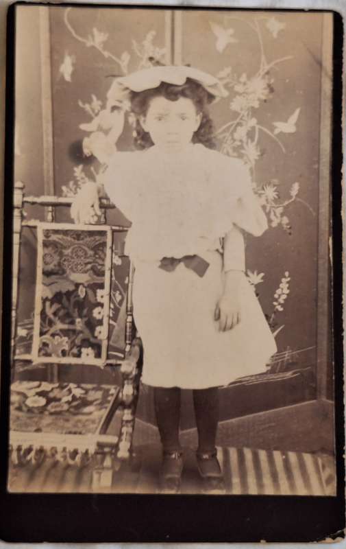 Vintage Photo Young Girl