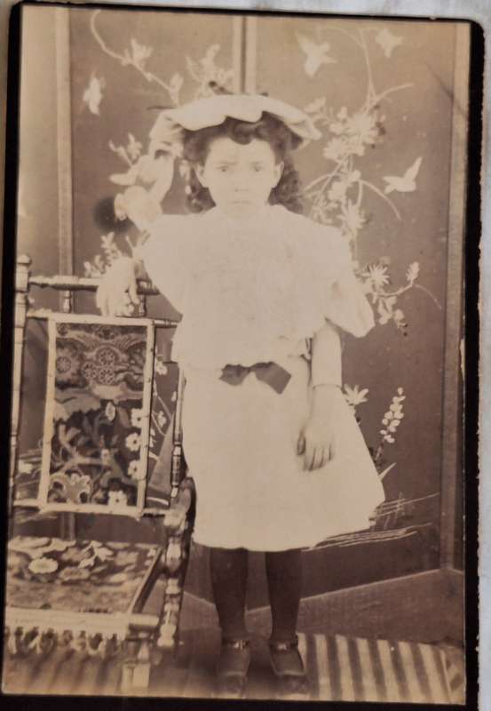 Vintage Photo Young Girl