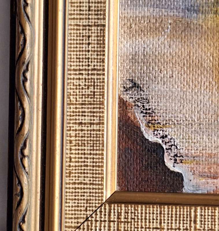 Framed Still Life on Hardboard by J Brewer