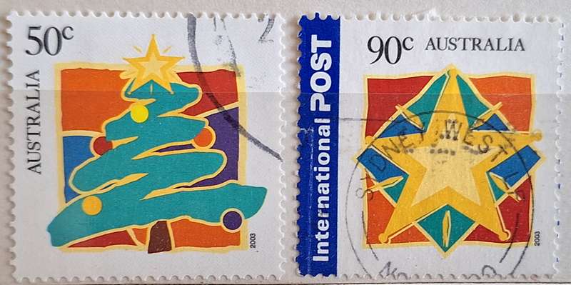 Australia 2003 Peace & Goodwill Set of 2 Used Hinged stamps