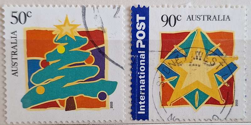 Australia 2003 Peace & Goodwill Set of 2 Used Hinged stamps