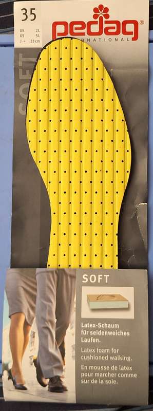 Pedag Latex Foam Insole Size 35 (4 1/2) Made in Germany