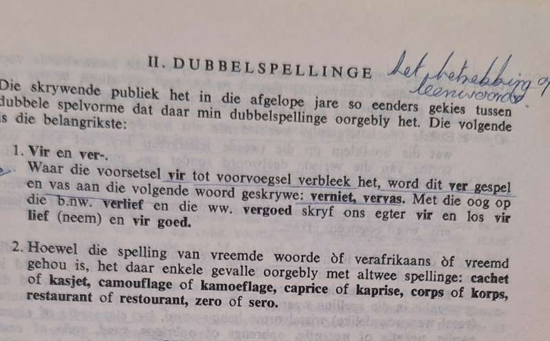 Afrikaanse Woordelys en Spelreels Hardeband Sewende, Verbeterde Uitgawe, Agste Oplaag