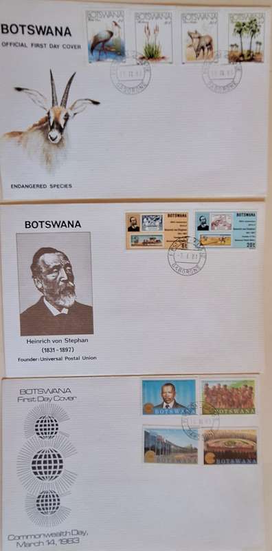 Zimbabwe Mixed Lot of 3 FDCs