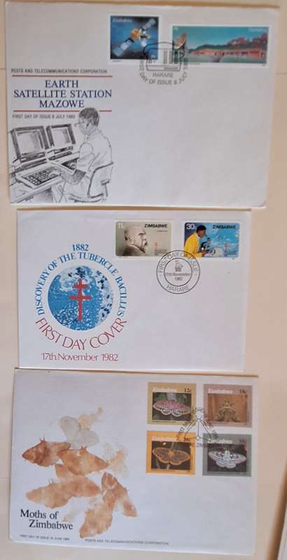 Zimbabwe Mixed Lot of 3 FDCs