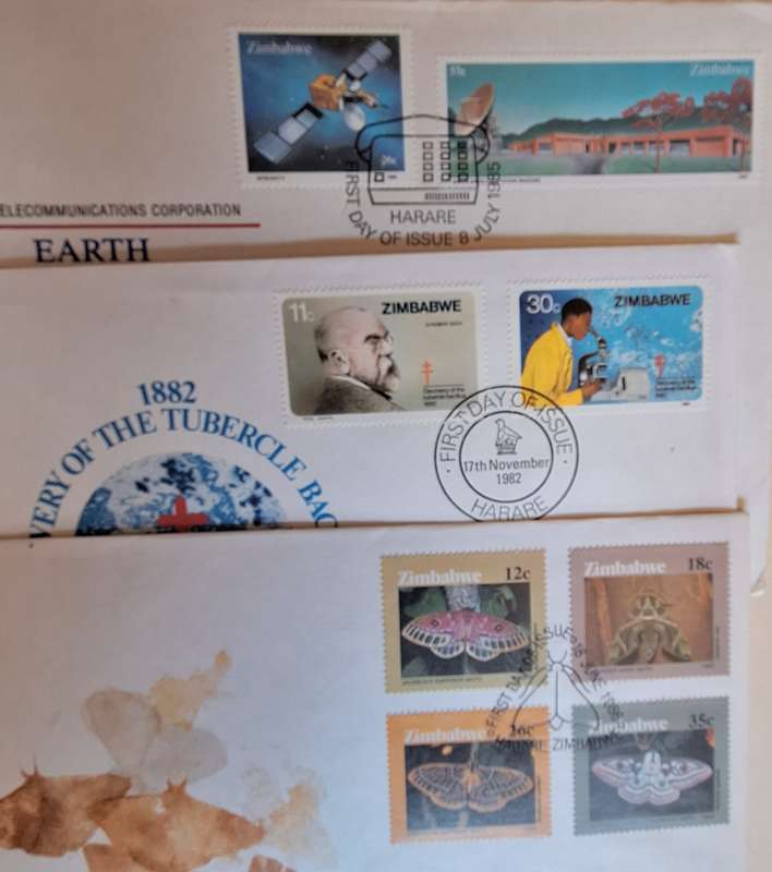 Zimbabwe Mixed Lot of 3 FDCs