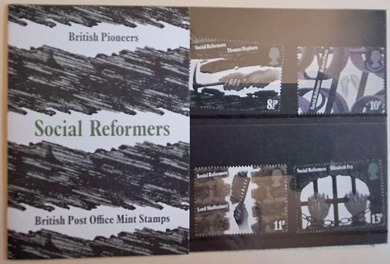 GB 1976 Social Reformers Pack No. 79 with 4 Mint stamps