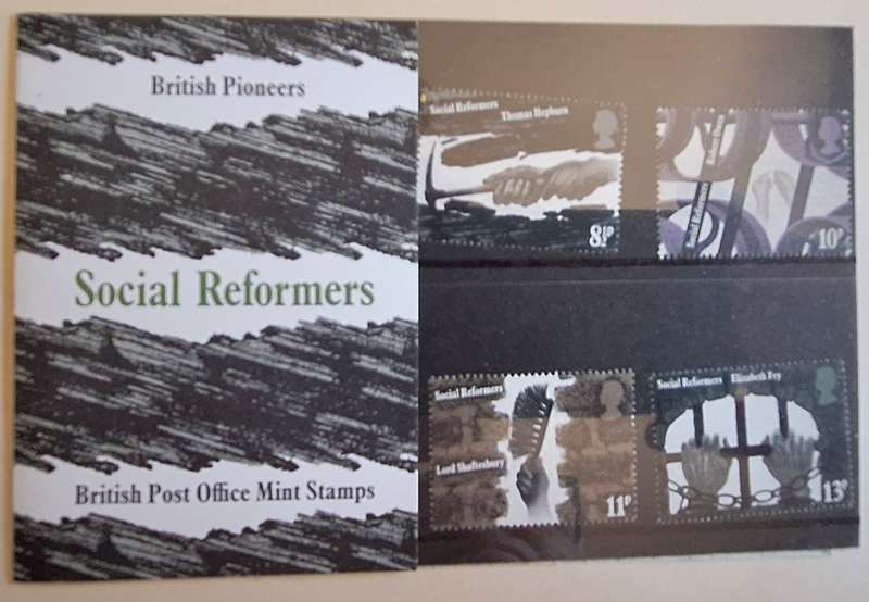 GB 1976 Social Reformers Pack No. 79 with 4 Mint stamps