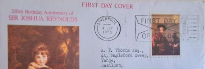 GB 1973 Sir Joshua Reynolds Painting FDC
