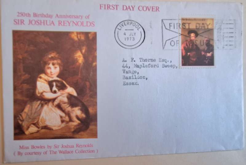 GB 1973 Sir Joshua Reynolds Painting FDC