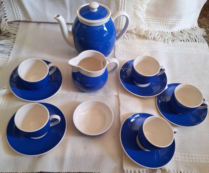 Vintage Villeroy & Boch Metlach Zürich Coffee Set Made in France-Saar Economic Union