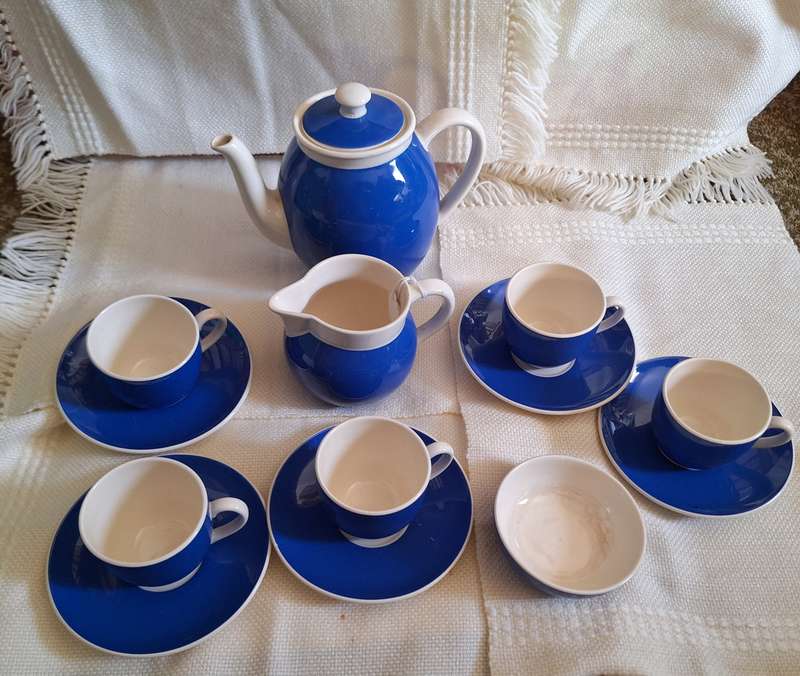 Vintage Villeroy & Boch Metlach Zürich Coffee Set Made in France-Saar Economic Union