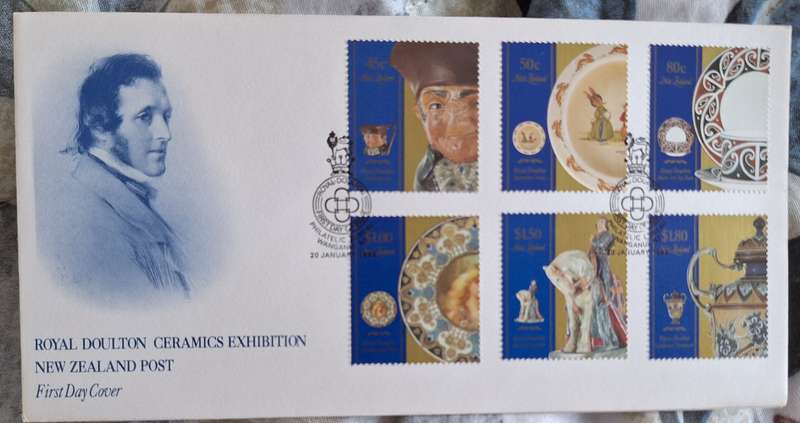 New Zealand 1993 Royal Doulton Ceremics Exhibition FDC