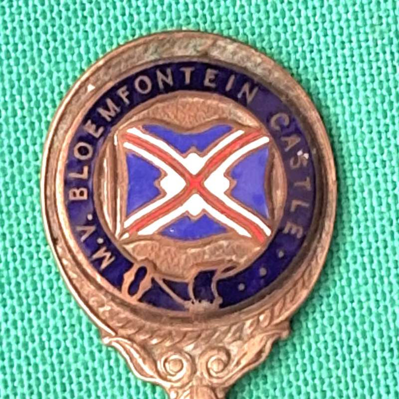 Vintage Union Castle Line Bloemfontein Castle Teaspoon
