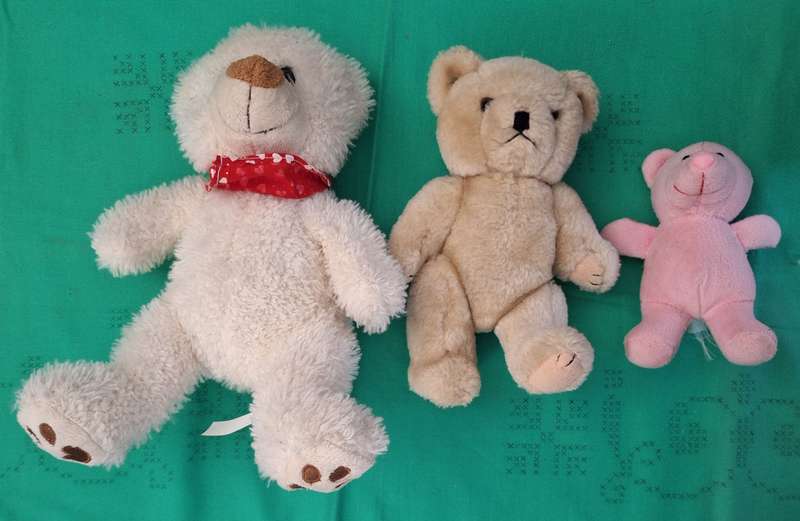 3 Soft Toys Bears