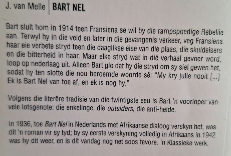 Bart Nel deur J van Melle Sagteband