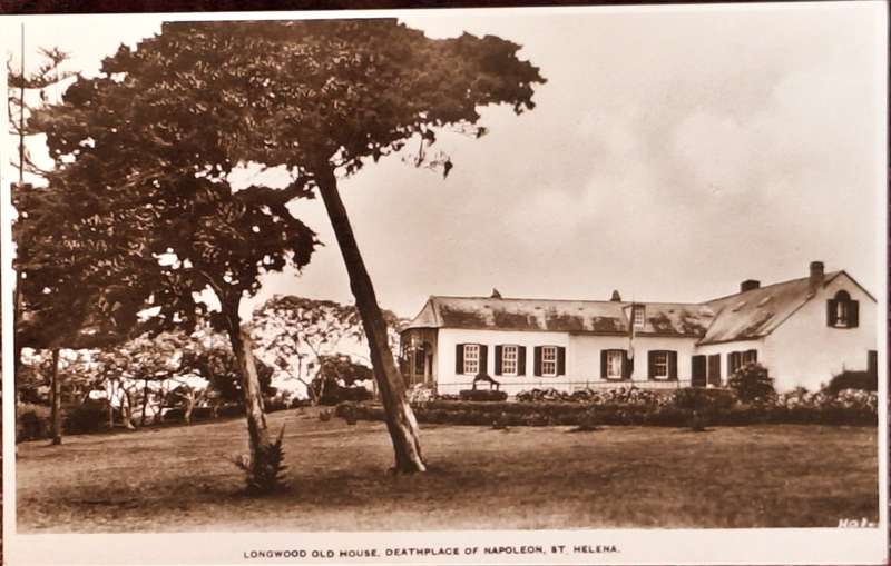 Vintage Post Card Longwood Old House, Deathplace of Napoleon, St. Helena