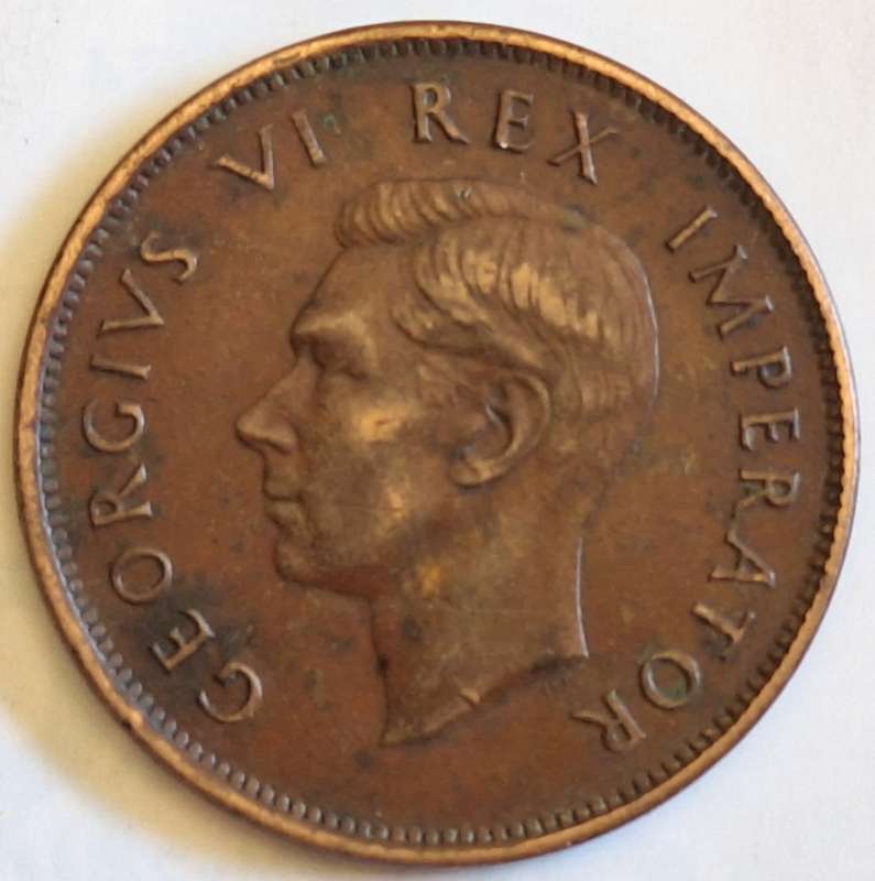 South Africa 1941 George VI 1/2d Half Penny Bronze