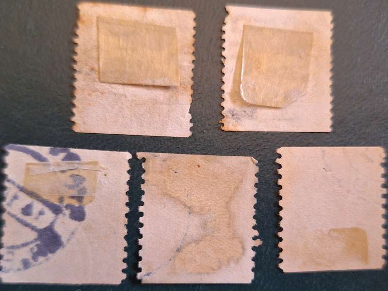 Sweden Mixed Lot of 5 Used Hinged Coil Stamps