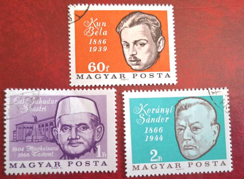Hungary 1966 Anniversaries 3 Cancelled Hinged stamps