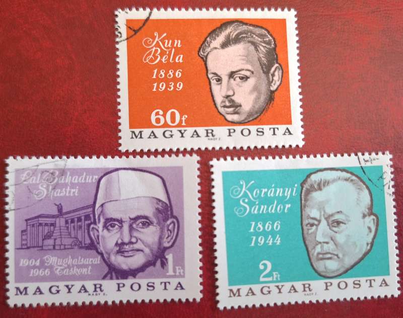 Hungary 1966 Anniversaries 3 Cancelled Hinged stamps