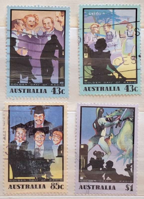 Australia 1991 Golden Days of Radio Set of 4 Used Hinged stamps