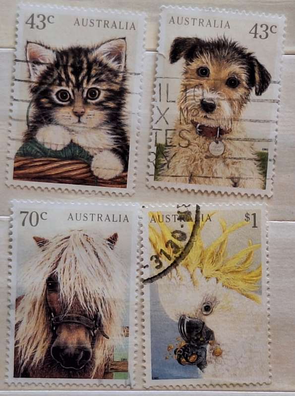 Australia 1991 Pets Set of 4 Used Hinged stamps