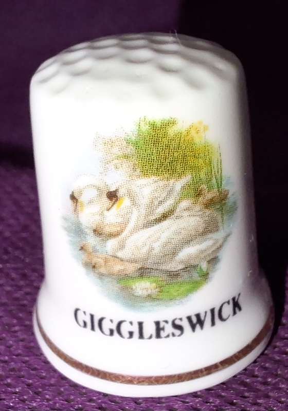 Thimble Bone China British Made Giggleswick