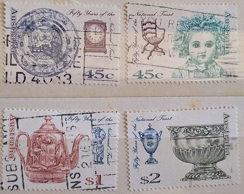Australia 1995 Fifty Years of the National Trust Set of 4 Used Hinged stamps