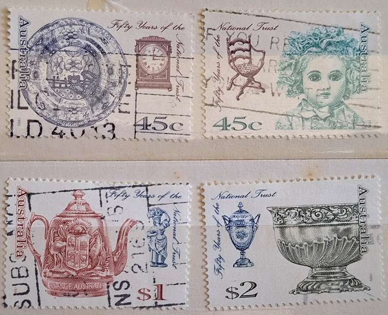 Australia 1995 Fifty Years of the National Trust Set of 4 Used Hinged stamps