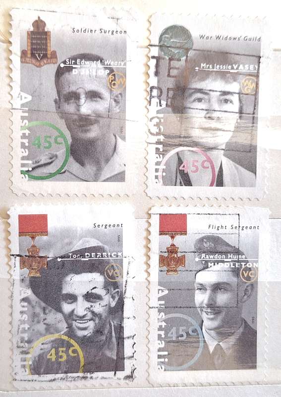 Australia 1995 Australia Remembers I Set of 4 Used Hinged stamps