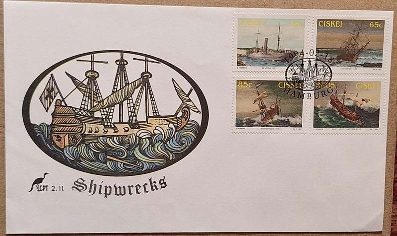 Ciskei 1994 Shipwrecks FDC