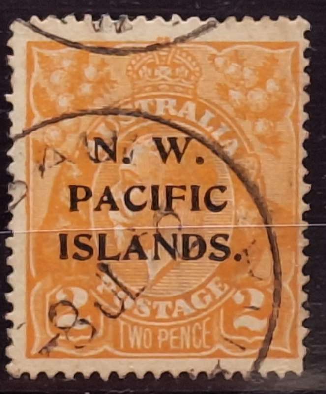 Australia 1918 N.W. Pacific Islands Overprint 1 Cancelled stamp