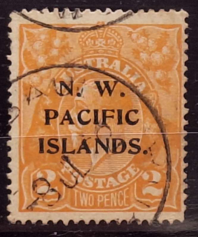 Australia 1918 N.W. Pacific Islands Overprint 1 Cancelled stamp