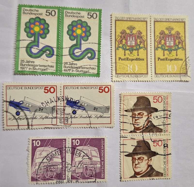 Germany Mixed Lot of 5 Used Pairs