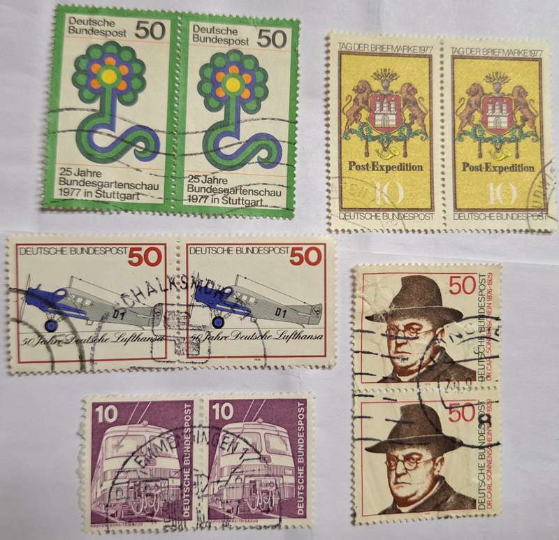 Germany Mixed Lot of 5 Used Pairs