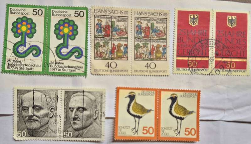 Germany Mixed Lot of 5 Used Pairs
