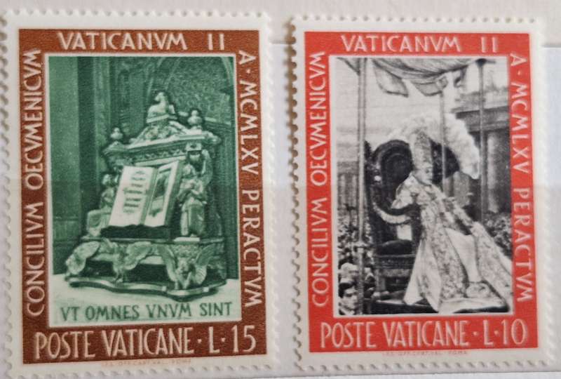Vatican City 1966 Pope Paul VI 2 Mint stamps