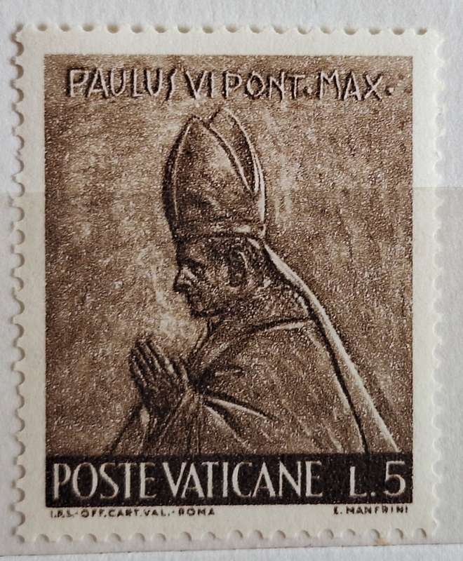 Vatican City 1966 Pope Paul VI 1 Mint stamp