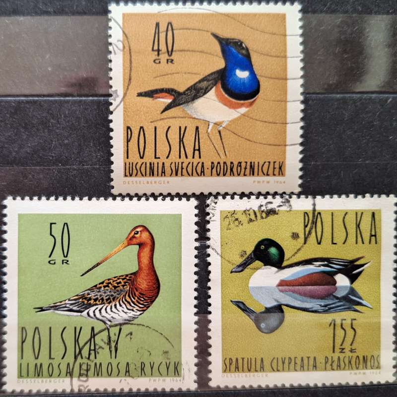 Poland 1964 Water birds 3 Used Hinged stamps
