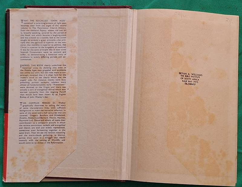 The Growing Storm by G S M Walker Hardcover 1961 Church History from AD600 to AD1350