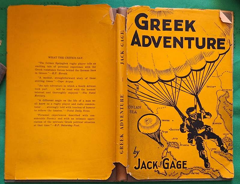 Greek Adventure by Jack Gage Hardcover 1950 Second Impression