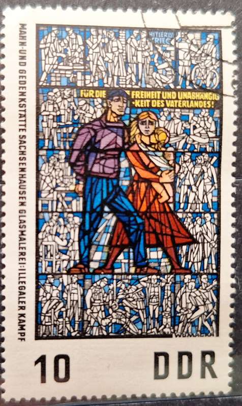 Germany DDR 1968 Stained Glass Design 1 Cancelled stamp