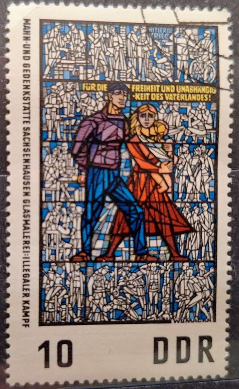 Germany DDR 1968 Stained Glass Design 1 Cancelled stamp