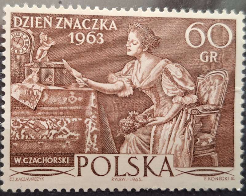 Poland 1963 Love Letter by Wladyslaw Czachorski 1 Mint stamp