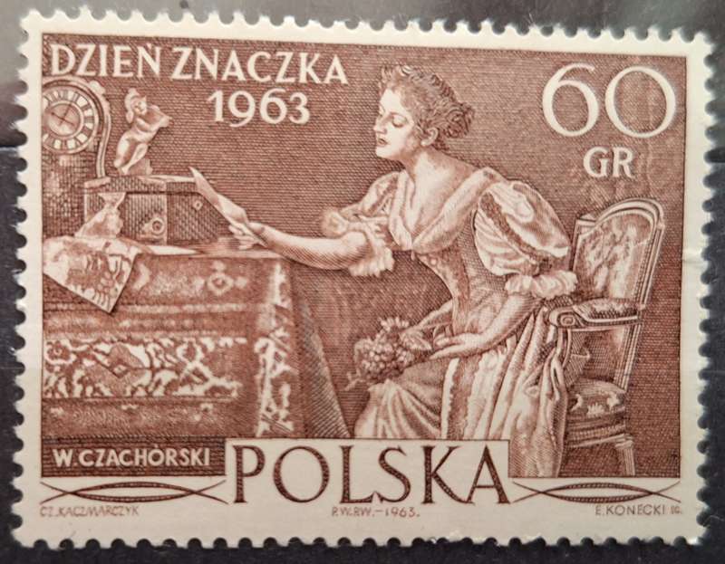 Poland 1963 Love Letter by Wladyslaw Czachorski 1 Mint stamp