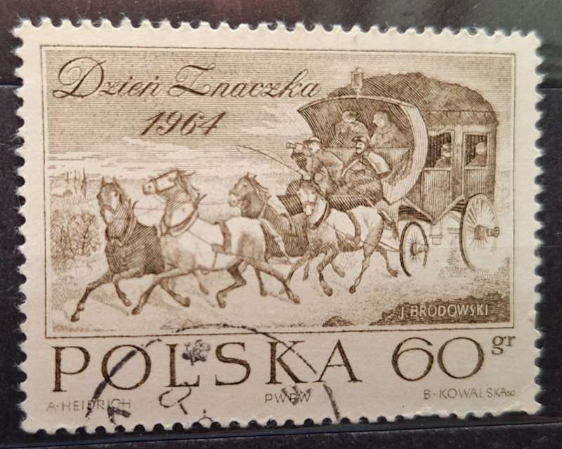 Poland 1964 Stamp Day 1 Cancelled stamp
