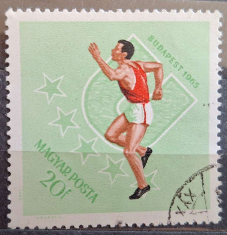 Hungary 1965 Budapest Olympics 1 Cancelled stamp