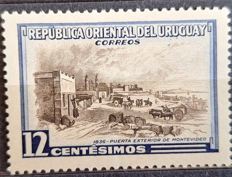 Uruguay 1954 Cities: Montevideo 1 Mint stamp
